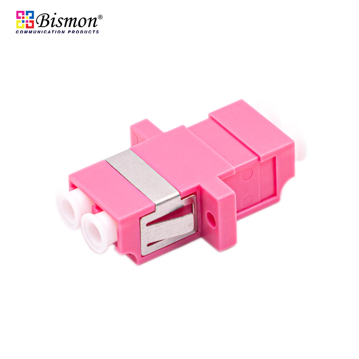 LC-Adapter Duplex Multi-mode OM4 With Flange